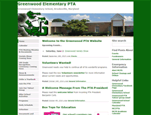 Tablet Screenshot of greenwood-pta.org